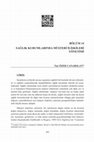 Research paper thumbnail of SAĞLIK KURUMLARINDA MÜŞTERİ İLİŞKİLERİ YÖNETİMİ