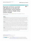 Research paper thumbnail of Magnitude and factors associated with adherence to Iron-folic acid supplementation among pregnant women in Eritrean refugee camps, northern Ethiopia