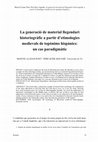 Research paper thumbnail of La generació de material llegendari historiogràfic a partir d'etimologies medievals de topònims hispànics: un cas paradigmàtic