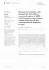 Research paper thumbnail of Mucosal immunization with lipopeptides derived from conserved regions of SARS-CoV-2 antigens induce robust cellular and cross-variant humoral immune responses in mice