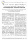 Research paper thumbnail of The Security Implications of Artificial Intelligence (AI)-Powered Autonomous Weapons: Policy Recommendations for International Regulation