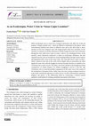 Research paper thumbnail of As an Ecodystopia, Water Crisis in “Susuz Çağın Çocukları”