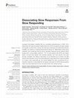 Research paper thumbnail of Dissociating Slow Responses From Slow Responding