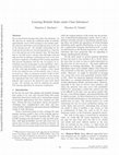 Research paper thumbnail of Learning Reliable Rules under Class Imbalance