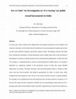 Research paper thumbnail of Are we Safe? An Investigation on ‘Eve-teasing’ (or public sexual harassment) in India