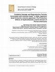 Research paper thumbnail of Oxidative Damage and Reproductive Toxicity Associated with Antouka Super® in Male Japanese Quail (Coturnix coturnix japonica): The Protective Effects of Hydroethanolic Leaves Extract of Persea americana