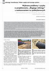 Research paper thumbnail of Selected problems and risks in designing „long relining” using polyethylene pipes