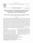 Research paper thumbnail of Design and fabrication of a multi-tubular fixed bed reactor for acetone production as a pilot plant model for chemical engineering training in developing nations