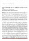 Research paper thumbnail of Research Gaps in Supply Chain Risk Management: A Systematic Literature Review