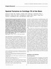 Research paper thumbnail of Spatial variation in cartilage T2 of the knee