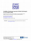 Research paper thumbnail of Feasibility of Endoscopic Inspection of Pedicle Wall Integrity in a Live Surgery Model