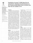 Research paper thumbnail of Population average T2 MRI maps reveal quantitative regional transformations in the degenerating rabbit intervertebral disc that vary by lumbar level