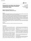 Research paper thumbnail of Postoperative acute kidney injury following intraoperative blood product transfusions during cardiac surgery