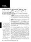 Research paper thumbnail of The Impella Recover microaxial left ventricular assist device reduces mortality for postcardiotomy failure: a three-center experience