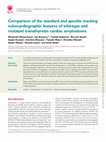 Research paper thumbnail of Comparison of the standard and speckle tracking echocardiographic features of wild-type and mutated transthyretin cardiac amyloidoses