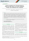 Research paper thumbnail of Acquired Amegakaryocytic Thrombocytopenia in Adult-onset Still's Disease: Successful Combination Therapy with Tocilizumab and Cyclosporine