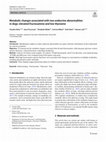 Research paper thumbnail of Metabolic changes associated with two endocrine abnormalities in dogs: elevated fructosamine and low thyroxine