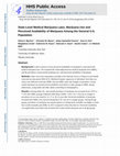 Research paper thumbnail of State-level medical marijuana laws, marijuana use and perceived availability of marijuana among the general U.S. population