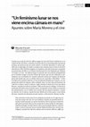 Research paper thumbnail of “Un feminismo lunar se nos viene encima cámara en mano”. Apuntes sobre María Moreno y el cine