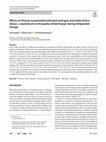 Research paper thumbnail of Effects of chitosan incorporated with basil seed gum and nettle (Urtica dioica L.) essential oil on the quality of beef burger during refrigerated storage