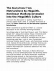 Research paper thumbnail of The transition from Matriarchate to Megalith PAGES 272-279.docx