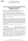 Research paper thumbnail of The Prevalence of Gastro-Intestinal Nematode Parasite and Egg-Count in Cattle with Different Skin Colors