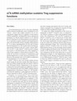 Research paper thumbnail of m6A mRNA methylation sustains Treg suppressive functions