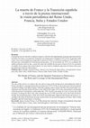 Research paper thumbnail of La muerte de Franco y la Transición española a través de la prensa internacional: la visión periodística del Reino Unido, Francia, Italia y Estados Unidos