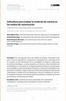 Research paper thumbnail of Indicadores para evaluar la rendición de cuentas en los medios de comunicación