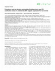 Research paper thumbnail of Prevalence and risk factors associated with tuberculosis and HIV coinfection in Iran: A multivariate firth logistic regression for rare events