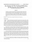 Research paper thumbnail of An Analysis Of The Technical Efficiency Of The Russian Stock Market