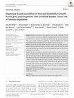 Research paper thumbnail of Haplotype‐based association of Vascular Endothelial Growth Factor gene polymorphisms with urothelial bladder cancer risk in Tunisian population