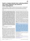 Research paper thumbnail of Foxn4 is a temporal identity factor conferring mid/late-early retinal competence and involved in retinal synaptogenesis