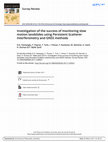 Research paper thumbnail of Investigation of the success of monitoring slow motion landslides using Persistent Scatterer Interferometry and GNSS methods