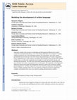 Research paper thumbnail of Modeling the development of written language