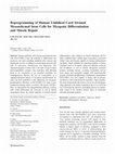 Research paper thumbnail of Reprogramming of Human Umbilical Cord Stromal Mesenchymal Stem Cells for Myogenic Differentiation and Muscle Repair