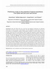 Research paper thumbnail of Preliminary study on the potential of topical anaesthesia from betel leaf and clove leaf extract