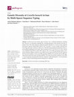 Research paper thumbnail of Genetic Diversity of Coxiella burnetii in Iran by Multi-Spacer Sequence Typing