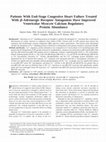 Research paper thumbnail of Patients With End Stage Congestive Heart Failure Have Decreased High Molecular Weight Von Willebrand Factor Multimers and Higher Plasma Levels Of Total TGF-β1: Implantation Of a Left Ventricular Assist Devices (LVAD) Exacerbates Both Abnormalities