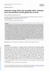 Research paper thumbnail of Pendulum swings rather than paradigm shifts: Southeast Asia's securitisations and the global war on terror