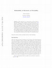 Research paper thumbnail of Refutability as recursive as Provability