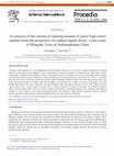 Research paper thumbnail of An Analysis of the Reasons on Learning Burnout of Junior High School Students from the Perspective of Cultural Capital Theory: A Case study of Mengzhe Town in Xishuangbanna, China