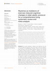 Research paper thumbnail of Myokines as mediators of exercise-induced cognitive changes in older adults: protocol for a comprehensive living systematic review and meta-analysis