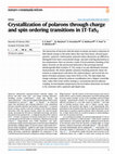 Research paper thumbnail of Crystallization of polarons through charge and spin ordering transitions in 1T-TaS2