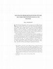 Research paper thumbnail of Nouvelles propositions pour l'étude de l'argumentation dans la vie sociale