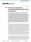 Research paper thumbnail of Numerical investigation of a typhoid disease model in fuzzy environment