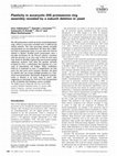 Research paper thumbnail of Plasticity in eucaryotic 20S proteasome ring assembly revealed by a subunit deletion in yeast