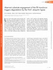 Research paper thumbnail of Aberrant substrate engagement of the ER translocon triggers degradation by the Hrd1 ubiquitin ligase