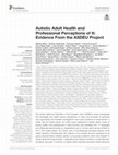 Research paper thumbnail of Autistic Adult Health and Professional Perceptions of It: Evidence From the ASDEU Project