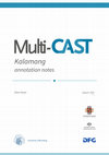 Research paper thumbnail of Multi-CAST Kalamang